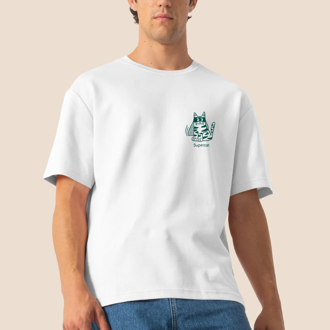 T-SHIRT UNISEXE SUPER-HÉROS CHAT - Image 2